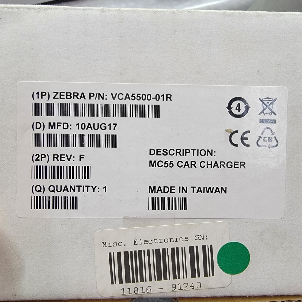Zebra MC55 Car Charger (VCA5500-01R)
