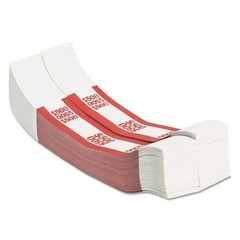 5000 – Red $500 Currency Straps – Self-Sealing Adhesive – Cash Money Bands