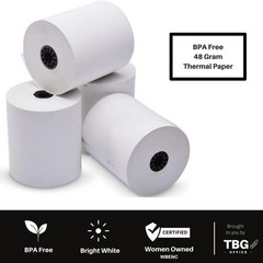 3 1/8&Prime; x 230&prime; BPA Free Thermal Receipt Rolls – 30 Rolls for POS Use