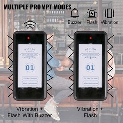 16 Pagers Wireless Restaurant Paging System With Touch Screen Control