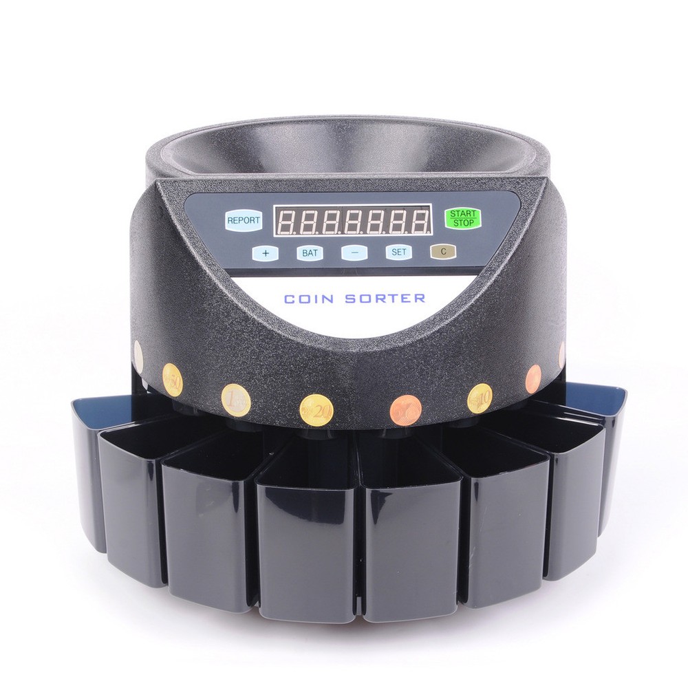 GLF Auto Pound GBP Coin Counter Money Sorter Electric Bank Cash Sorting Machine