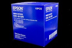 Genuine Epson ERC-38 B/R Ink Ribbons, BOX of 10 – NEW