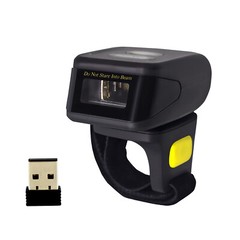 Symcode 1D Wireless Bluetooth Ring Barcode Scanner Reader fr Mac OS Android+iOS