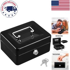 Compact Portable Cash Drawer with Key Lock – Ideal for Store & Home Use