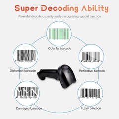 Honeywell 1900GHD-2USB High Density 1D 2D Corded Barcode Scanner W/ USB Cable