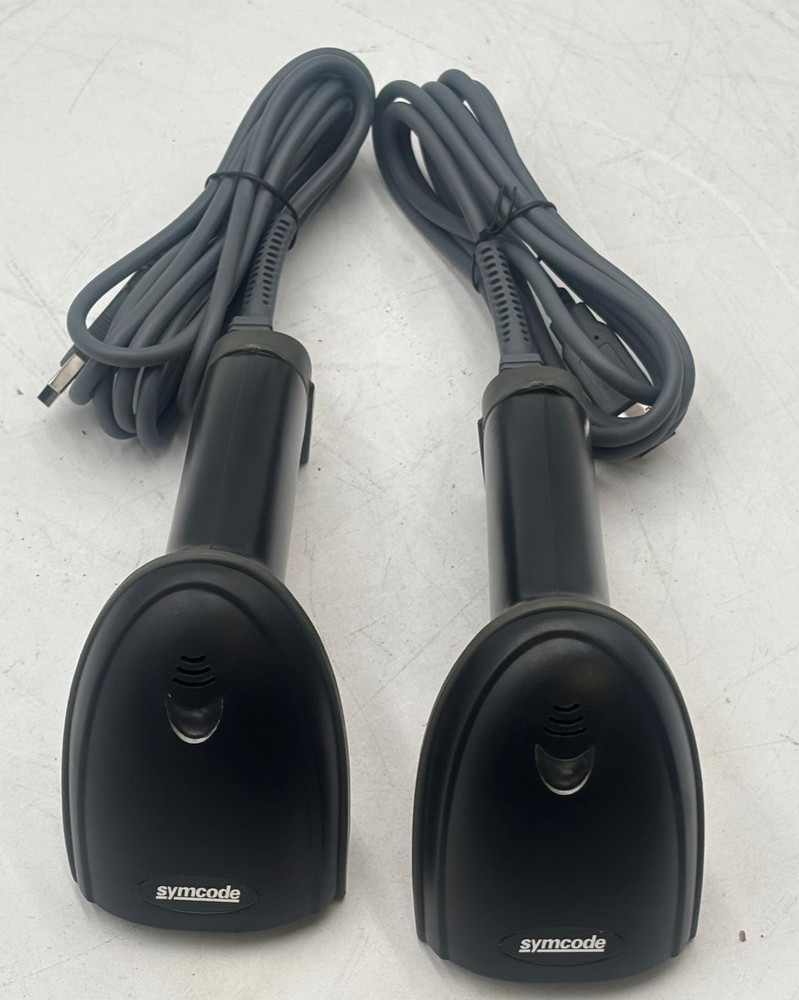 Lot of 2 Symcode Laser Barcode Scanner MJ-4209 with USB-A cable