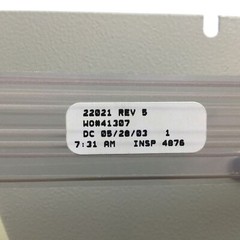Zebra 22021 Rev 5 Front Panel, For 170xill/170xilll Series Printer