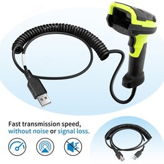 Compatible for Zebra Barcode Scanner DS3678-HP DS3678-DP USB Coiled Cable 3M