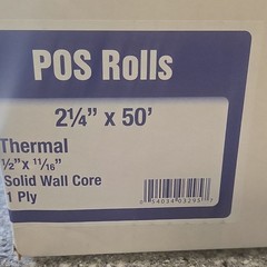 Alliance Thermal POS Paper Rolls 2 1/4 in x 50 ft, 50 Rolls, Model 3295