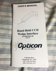 Opticon Hand-Held CCD Wedge Interface 25-WEDGE-06 Ver 5.0 Barcode Scanner Reader