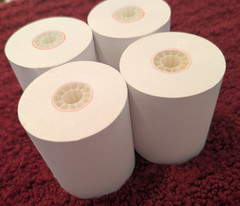 Lot of 4 Vintage Adding Machine Paper Rolls 2.75&Prime; Wide Calculator Register Tape
