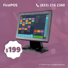15 » Touchscreen POS Cash Register Till System Takeout