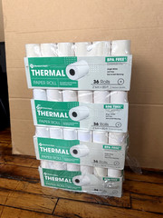 2 1/4&Prime; x 85&prime; Member&rsquo;s Mark Thermal Receipt Paper 144 Rolls For POS Credit Card