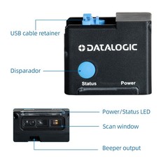 Datalogic 1D/2D USB Gryphon 4500 Fixed Series GFS4520-BK-RED Barcode Scanner Kit