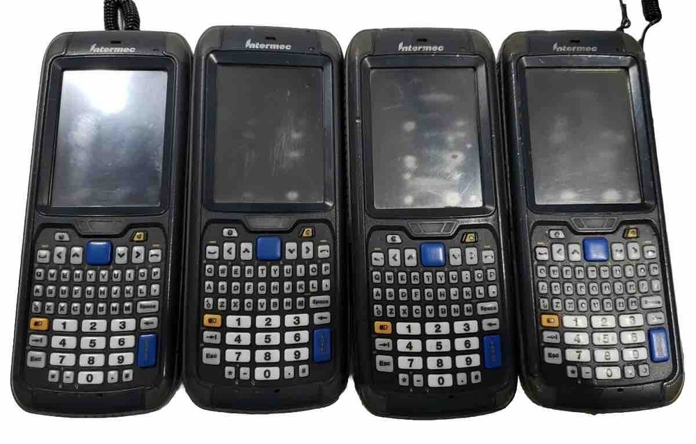 Lot of 4x Intermec CN70E Barcode Scanner 1000CP01SX1 w/ Batteries