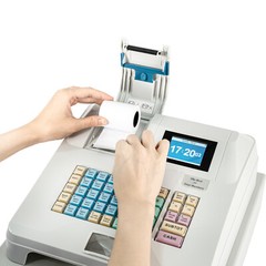 48Key Desktop Electronic Cash Register POS Casher Digital LED Display w/ Drawer