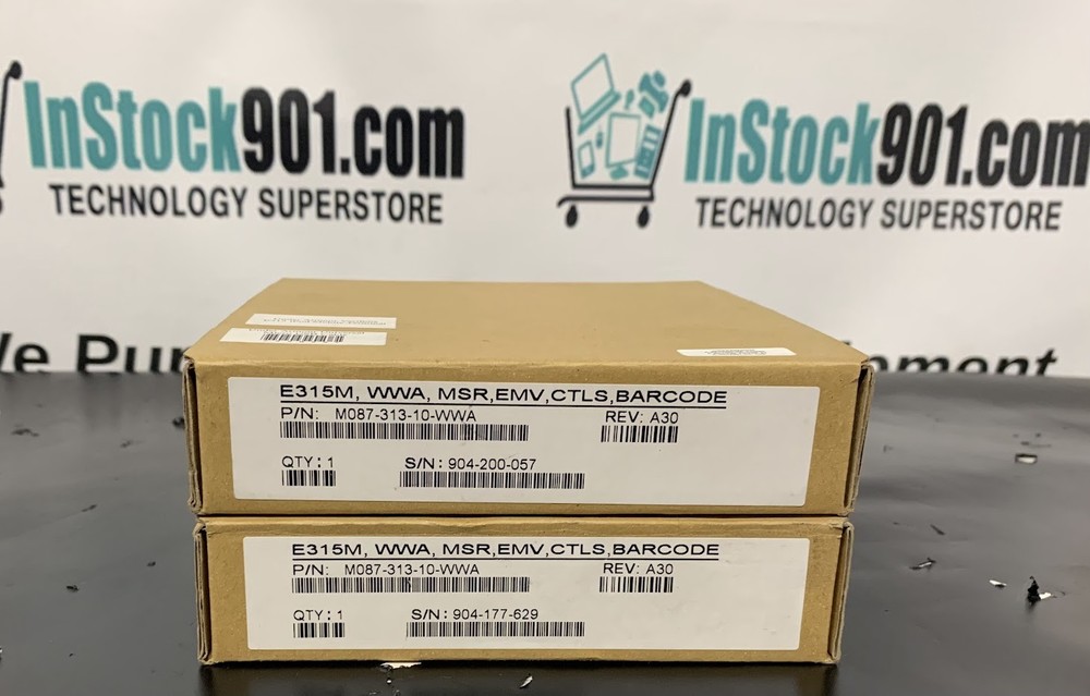 Lot 2 Verifone Payware E315M Ipod Mobile Barcode CC Terminal M087-313-10-WWA