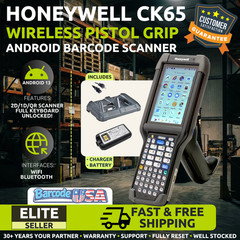 ✅Honeywell CK65 Wireless Android Pistol-Grip Barcode Reader 2D/1D/QR +Cradle!🔥⭐