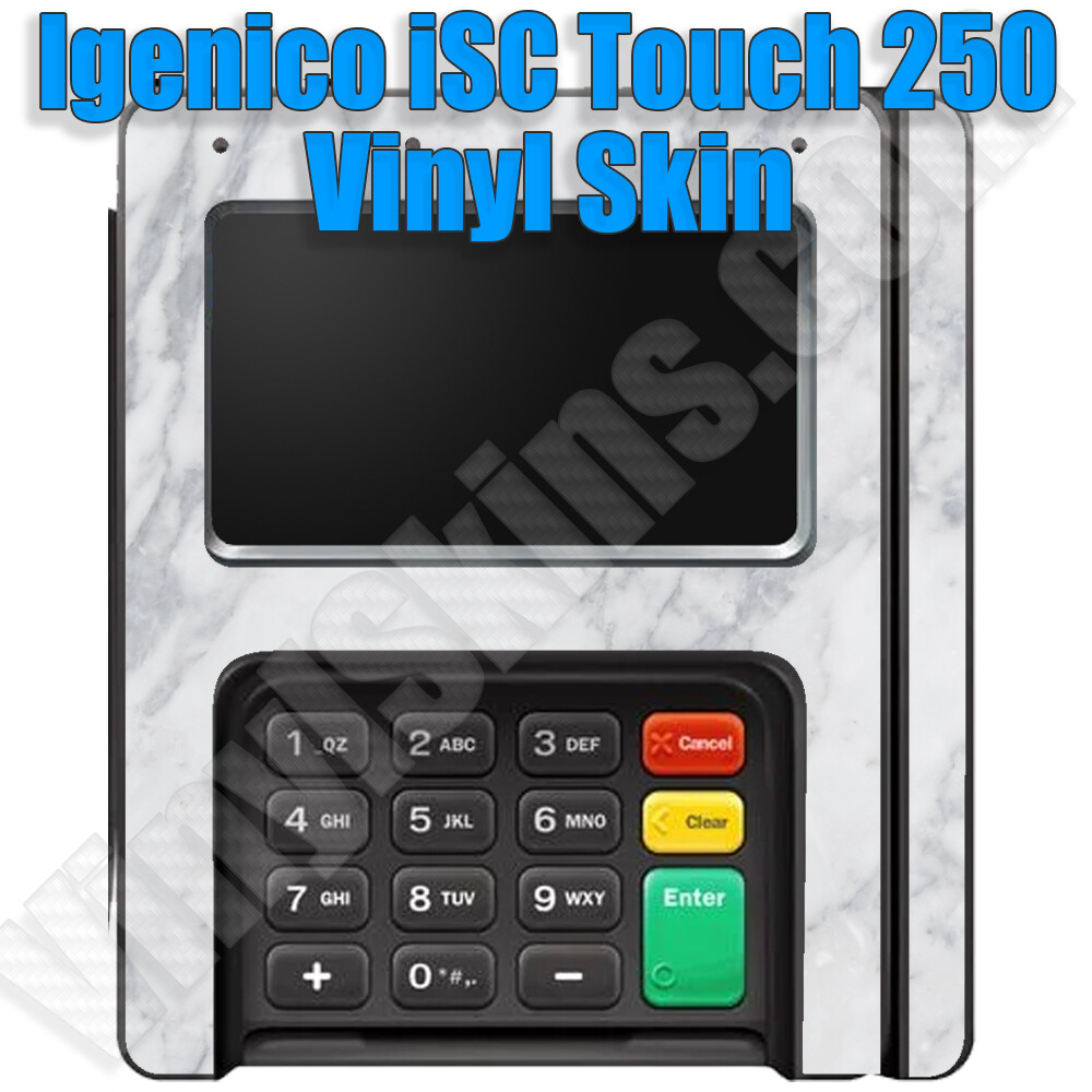 Any Custom Vinyl Skin / Decal Design for the Ingenico iSC Touch 250 – Free Ship!