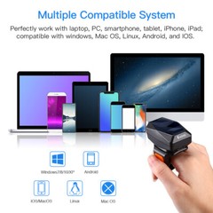 Eyoyo 1D 2D QR Code Finger Ring Scanner Wireless Wearable Barcode Scanner for PC