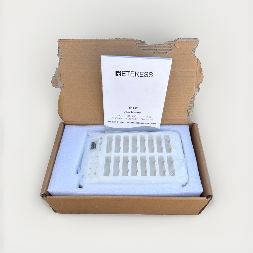 Retekess TD157 Restaurant Pager System,Pager For Restaurant 16 Pagers – New!