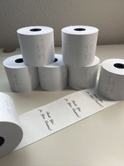7 Rolls of POS 2.25&Prime; Receipt Cash Register Paper Thank You For Your Business