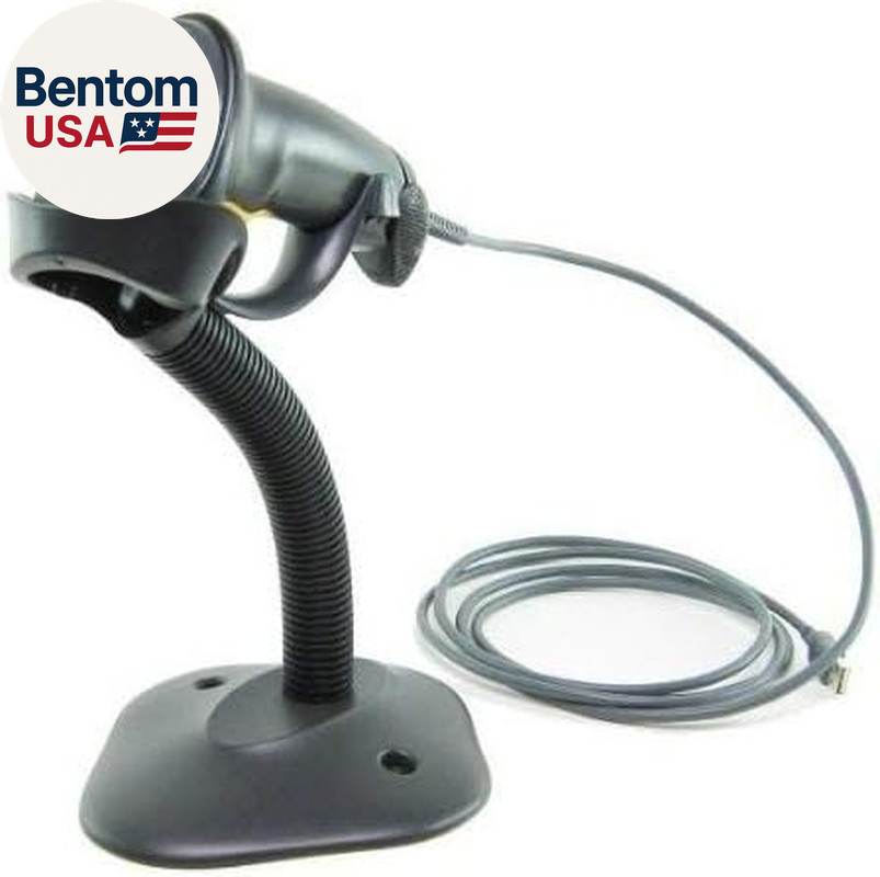 LS2208 Digital Handheld Barcode Scanner with Stand and USB Cable, Black