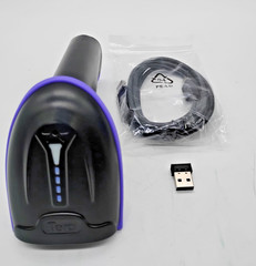 TERA Wireless 1D Laser Barcode Scanner 2.4G USB Wired Battery Indicator Purple