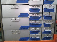 Unbranded Safe Deposit Box, Metal, Drawer *Used* 21- 5/8&Prime; x 4-5/8&Prime; x 2-1/2&Prime;