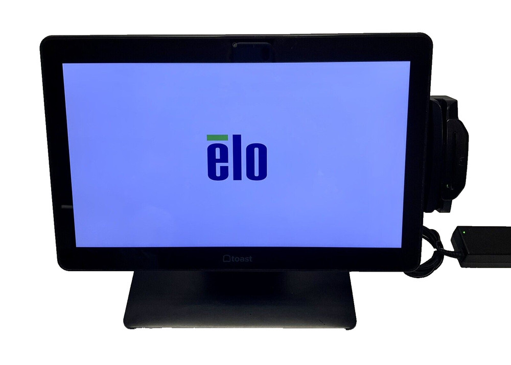 Elo MSM8690 Touch Screen W/ Toast POS, Card Reader, Power Adapter Cable & Stand