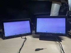 Lot of 2: Toast 15&Prime; POS Terminal ELO – & 1 Stand Chip Reader Esy15i1B – Cracked*