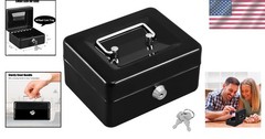 Compact Portable Cash Drawer with Key Lock – Ideal for Store & Home Use