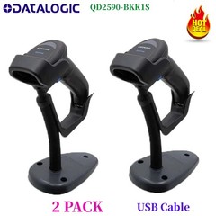 2Pack Datalogic QuickScan QD2590-BKK1S Handheld 2D Barcode Scanner Imager Stand
