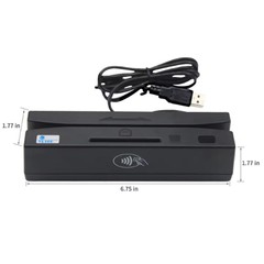 4-in-1 Multi Card Reader Writer Magnetic EMV IC Chip RFID PSAM USB Interface