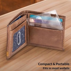 Portable 2.5x Power Magnifiers with Protective Pouch – Perfect for Any Wallet