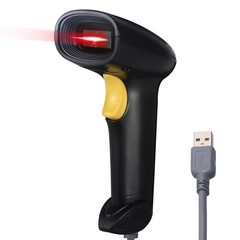 Handheld USB Barcode Scanner Wired 1D Bar Code Reader for Supermarket, Conven…