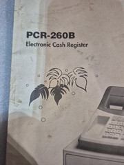 Casio Pcr-260b Electric Cash Register Users Manual