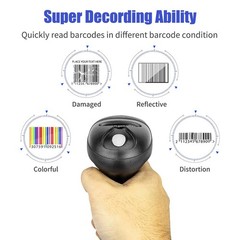 USB 1D Barcode Scanner Handheld Wired CCD Reader For Warehouse And Library Use