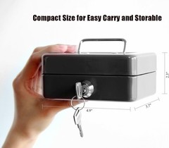 Gift-Ready X-Small Lock Box – Perfect for Cash, Coins, and Medication Storage