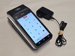 Verifone T650p portable Android-based smart POS terminal, Locked, Bad Printer