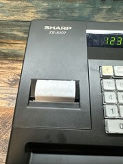 Sharp XE-A107 Cash Register w/ Power Cord – No Key