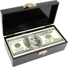Black Acrylic Lockable Cash Box, Money Holder, Cash Organizer, Single Row Curren