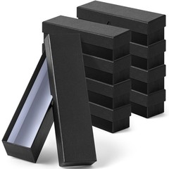 Teling 8 Pcs Coin Storage Box 2x2inch Flip Holders 9 x 2 x 2 Inches, Black