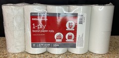 Office Depot 1-Ply Bond Paper Rolls 10 Count (2.75&Prime; x 128&prime; Per Roll) White *READ