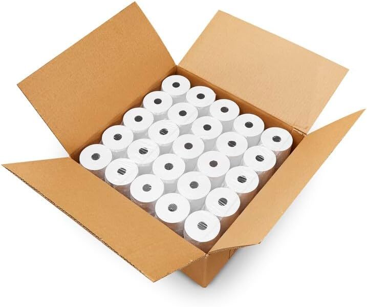 2 1/4” x 230&prime; Thermal Receipt Paper Rolls for Samsung Sharp Royal Cash Registers