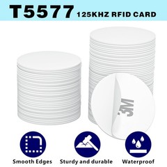 10pcs T5577 Sticker 125khz RFID Tags T5577 RFID Sticker RFID Chip T5577 Adhes…