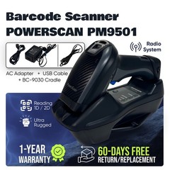 Datalogic POWERSCAN PM9501 Retail Barcode Scanner w/Base & Kit 1 YEAR WARRANTY!