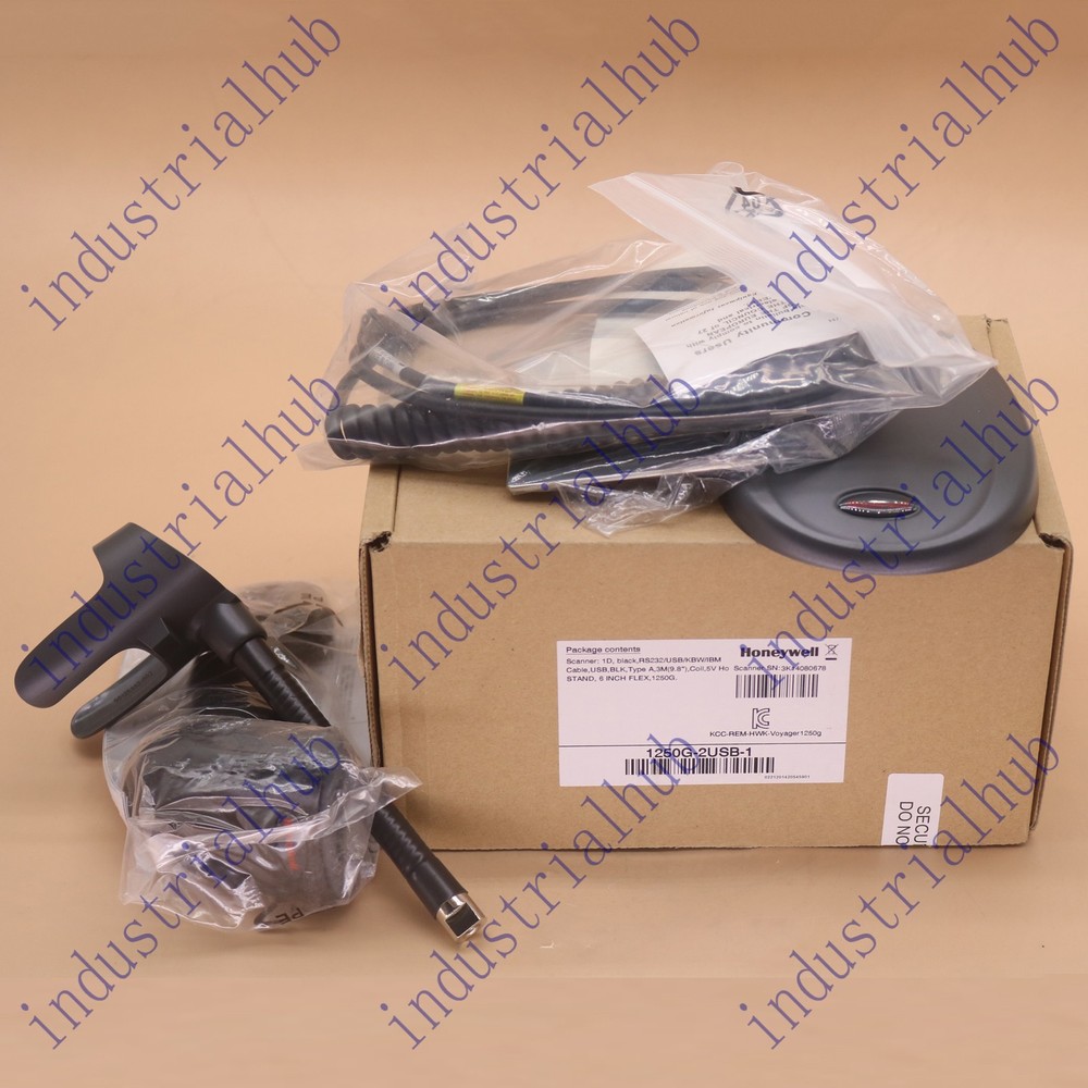 NEW Honeywell 1250g-2usb-1 Voyager 1D Laser Barcode Scanner USB Kit wNeck Stand