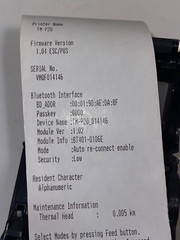 Epson TM-P20 M327B Mobilink Bluetooth 2&Prime; POS Receipt Printer w Charger *READ*