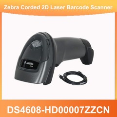 Zebra DS4608-HD00007ZZCN 1D 2D LED Handheld Imager USB Barcode Scanner Reader
